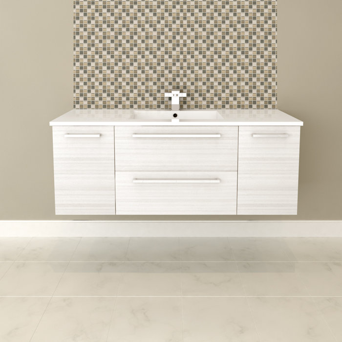 Mercury Row® Akron 48" WallMounted Single Bathroom Vanity Set